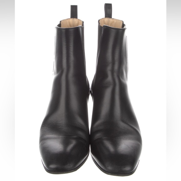 Gadessita Heeled Boot in Black Calf Leather 38.5 - Picture 2 of 8